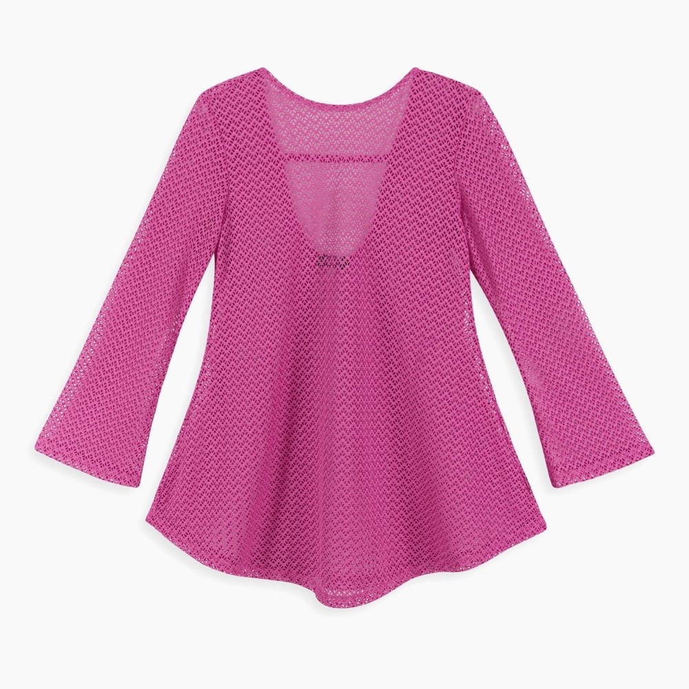 Andy & Evan Girl’s Openwork Cover-Up, Size 16